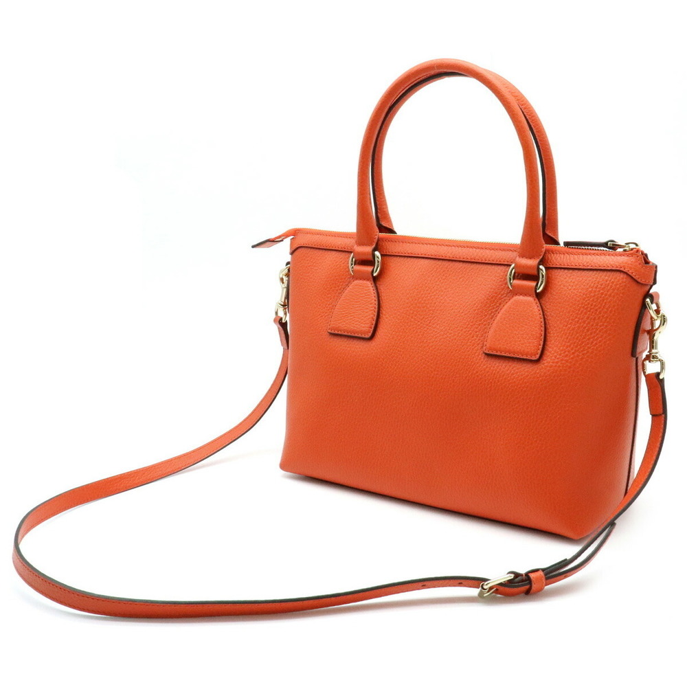 Gucci Orange G Leather Interlocking Crossbody 2wa… - image 1